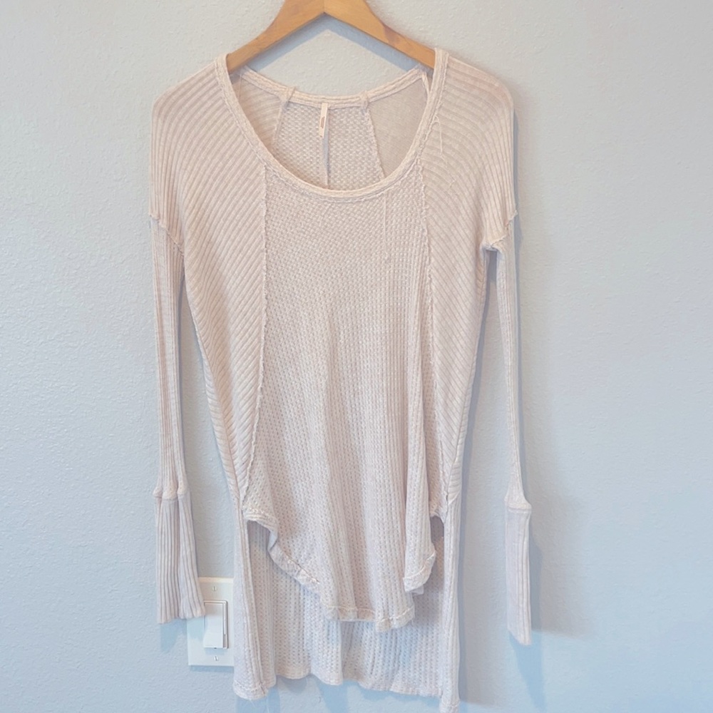 Free People Thermal Long Sleeve, size XS, cream